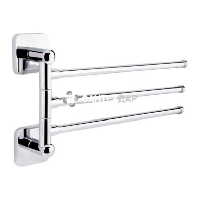 Держатель полотенец GF Italy 2713 тройной поворотный хром