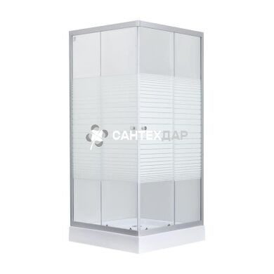 Душова кабіна Lidz Wiezak 100x80 низький скло Linie
