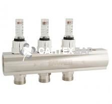 Коллектор подачи Emmeti со встроенными расходомерами 1х10 выходов