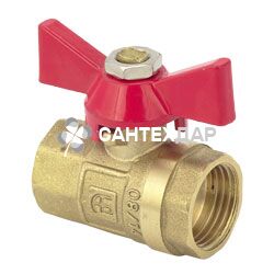 Кран шаровый АБ Эко 3/4" ВВ бабочка