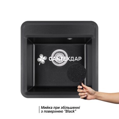 Мийка кухонна Qtap CS 5151 Black
