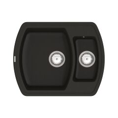 Мойка кварцевая Vankor Norton NMP 03.63 Black + сифон