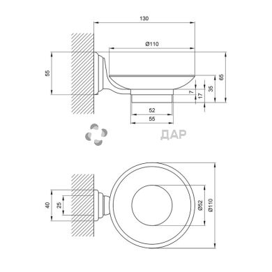 Мильниця Lidz (CRM) -113.02.01