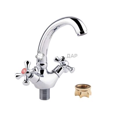 Смеситель для кухни буксовый GF Italy 21-272F CRM на гайке