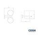 Склянка настінна Cosh 80-914 подвійний