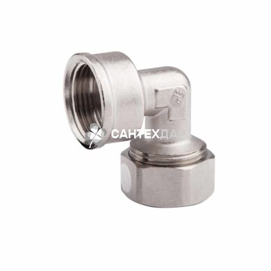 Угол металлопластиковый обжимной SD 20x3/4" ВР