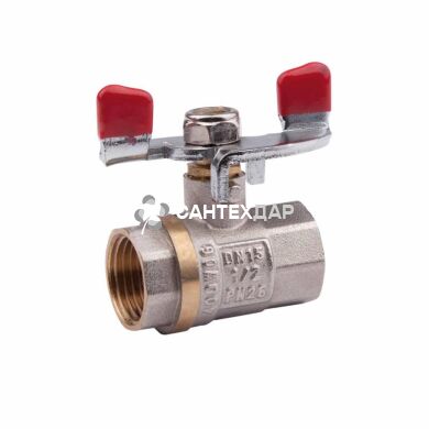 Кран шаровый Valve 3/4" ВВ бабочка-эконом