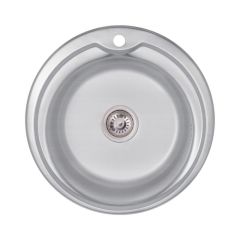 Кухонна мийка нержавіюча LIDZ 510-D Decor 0,6 мм