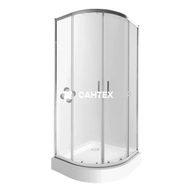 Набор Qtap душевая кабина Taurus CRM1099AC6 Clear + поддон Uniarc 309915