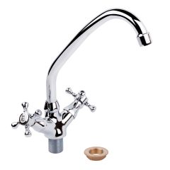 Смеситель кухонный буксовый на гайке Q-Tap Mayfair CRM 271F керамика