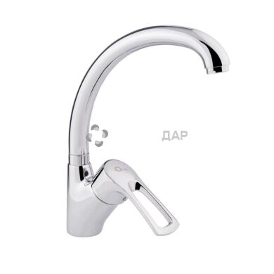 Смеситель кухонный на гайке Q-Tap Hansberg CRM 007F