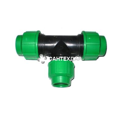 Тройник компрессионный редукционный Georg Fischer 40х32х40 мм