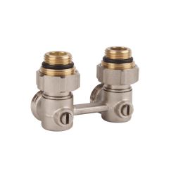 Узел нижнего подключения SD Forte 3/4" х 1/2" шаровый угловой