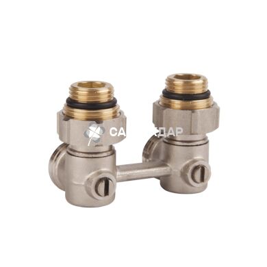 Узел нижнего подключения SD Forte 3/4" х 1/2" шаровый угловой