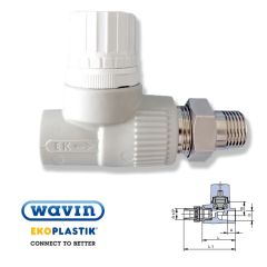 Вентиль радиаторный термостатический ППР Wavin Ekoplastik 20х1/2" прямой