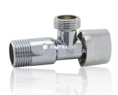 Кран приборний кульовий Fado NEW 1/2"-3/4" кутовий хром