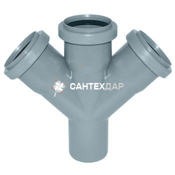 Крестовина ПП внутренней канализации Ostendorf Safe 50/50/50х67°