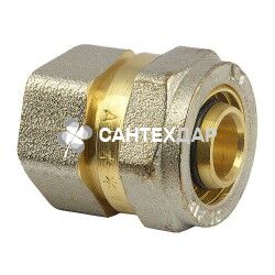 Муфта металлопластиковая обжимная АБ 20х1/2 ВР