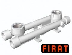 Планка для смесителя ППР Firat 20х1/2 двойная белая