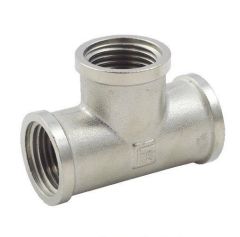 Тройник латунный FADO 1 1/4 ВВВ никель