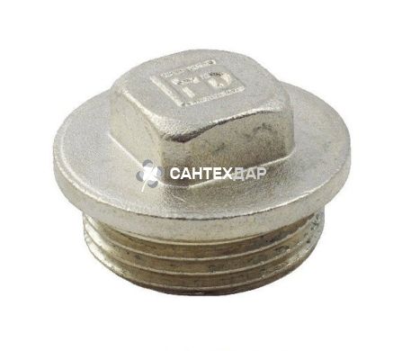 Заглушка латунная FADO 3/4 НР никель