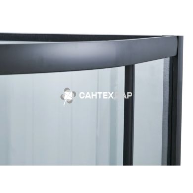 Душовий бокс Lidz MAJĄTEK 90x9.TR низький скло прозоре стінки білі