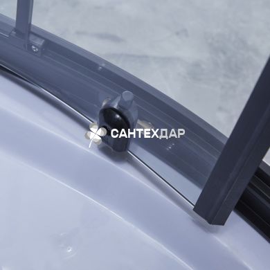 Душовий бокс Lidz MAJĄTEK 90x9.TR низький скло прозоре стінки білі