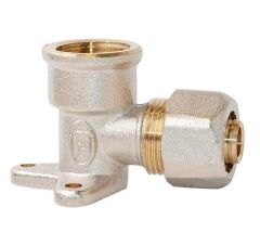 Колено монтажное обжимное Gross 16х1/2" ВР