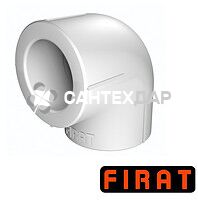 Колено ППР Firat 32х90&deg; Firat белое