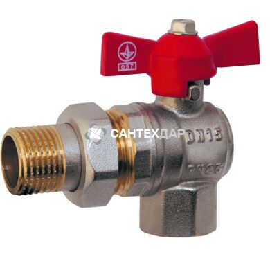 Кран-американка SD PN30 3/4" угловой