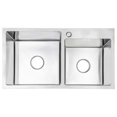 Кухонна мийка нержавіюча Lidz H7843 Brush 3.0/1.0 мм