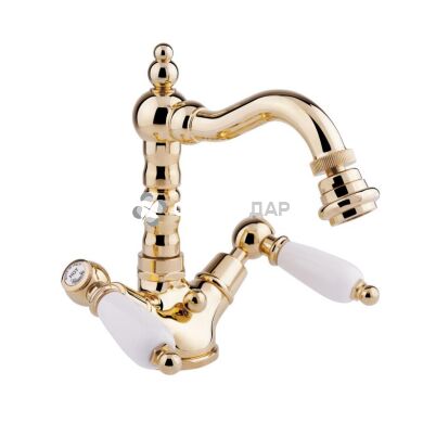 Смеситель для биде Bianchi First BIDFRS1037 ORO с донным клапаном