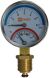 Термоманометр FADO вертикальный 1/2" 120°С 6 бар