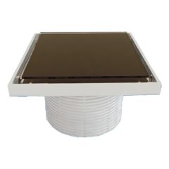 Трап Styron STY-505-GFB решетка стекло brown 150 мм