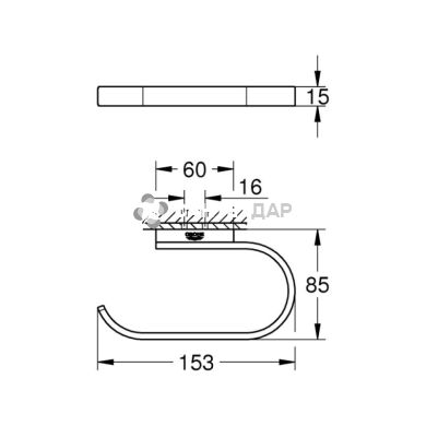 Тримач для туалетного паперу Grohe Selection 41068000