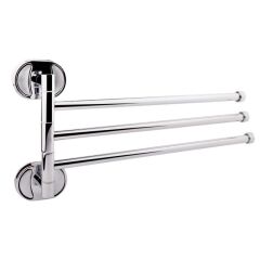 Держатель полотенец Potato P2913 тройной поворотный хром