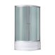 Душовий бокс Lidz TANI 90x90.FR високий скло Frost стінки білі