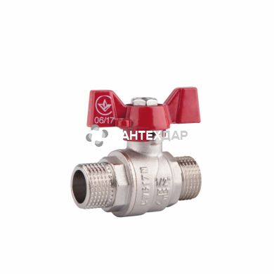 Кран шаровый SD Forte 1/2" НН бабочка