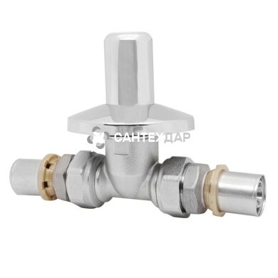 Кран вентильный пресс ICMA SEMPITER&reg; под штукатурку 16х1/2 ВР № 413