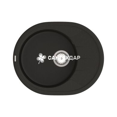 Мойка кварцевая Vankor Sity SMO 02.61 Black + сифон