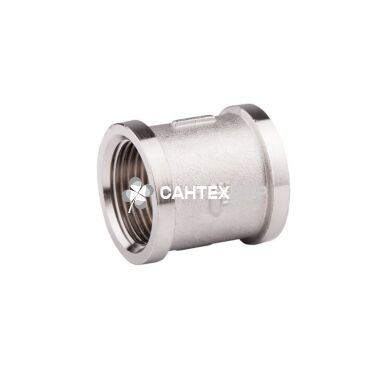 Муфта латунная SD Forte 1 ВВ никель