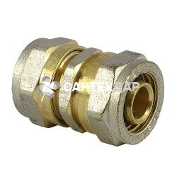 Муфта металлопластиковая обжимная АБ 20х20 мм