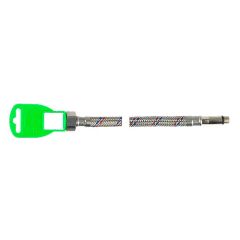 Подводка гибкая АБ для смесителя в нержавеющей оплетке М10х1/2" 0.4 м длинная