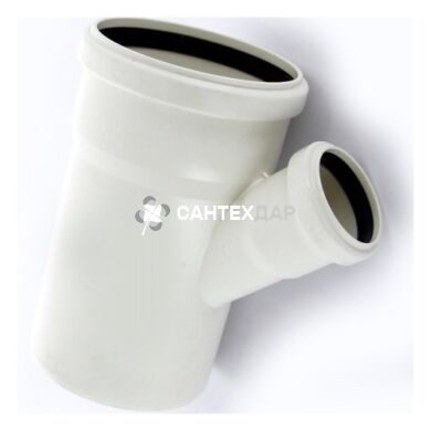 Трійник безшумний ПП Ostendorf 100/56х45&deg;