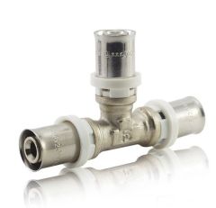 Тройник металлопластиковый пресс FADO 16x16x16 мм