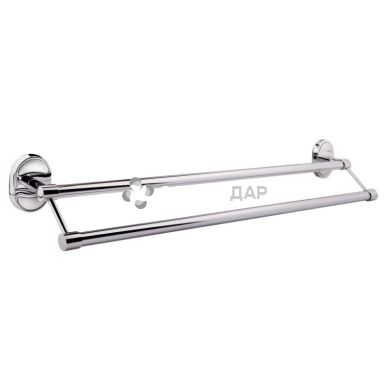 Держатель полотенец Potato P2909 двойной 65 см хром