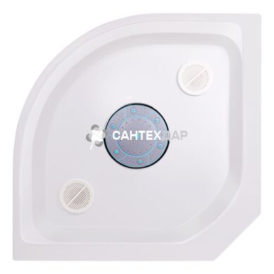 Душовий бокс Lidz TANI 90x90.FR низький скло Frost стінки білі