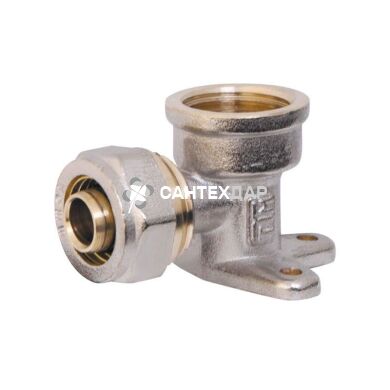 Колено металлопластиковое обжимное Valve 20х1/2" ВР монтажное