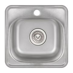 Кухонна мийка нержавіюча Lidz 3838 Satin 0,6 мм