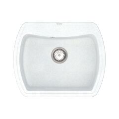Мийка кварцева Vankor Norton NMP 01.63 White stone + сифон